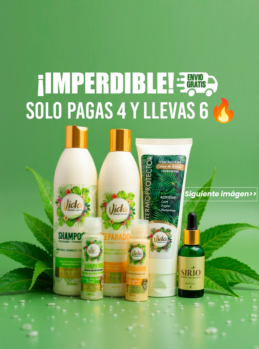 💚 KIT VIDA RENACER – PROTEÍNA CAPILAR 💧 | ¡Paga 4 y recibe 6 productos! 🎁